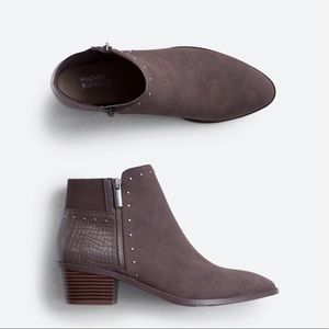 NWOT Market & Spruce Espresso Brown Agria Zipper Bootie